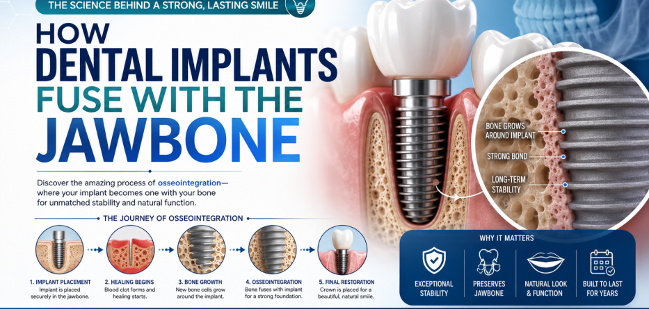 How Dental Implants Fuse with the Jawbone