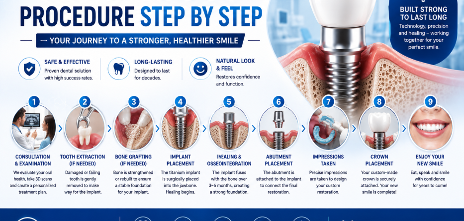 Dental Implant Procedure Step by Step: A Complete Guide
