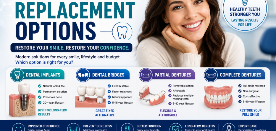 Missing Teeth Replacement Options: Which Solution Is Right for You?