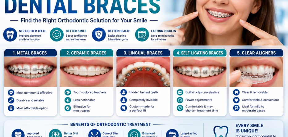 Types of Dental Braces: A Complete Guide to Straightening Your Smile