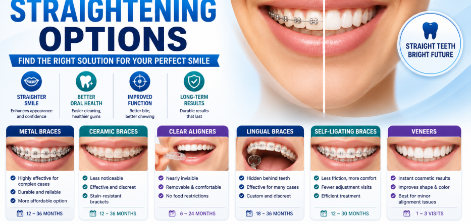 Teeth Straightening Options: Which Treatment Is Right for You?