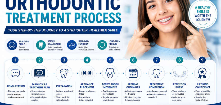 Orthodontic Treatment Process: A Step-by-Step Guide to a Straighter Smile
