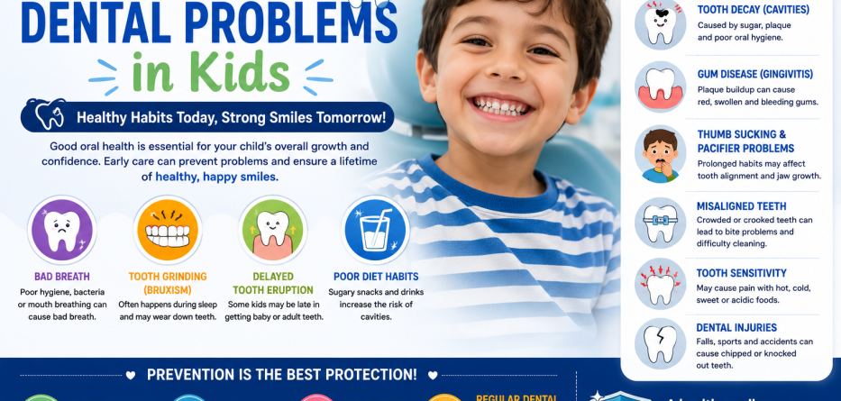 Common Dental Problems in Kids: Causes, Symptoms, and Prevention Tips