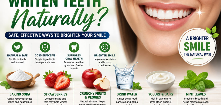 How to Whiten Teeth Naturally? Safe and Effective Ways to Brighten Your Smile