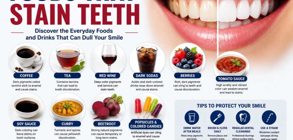 Foods That Stain Teeth: What to Avoid for a Brighter Smile