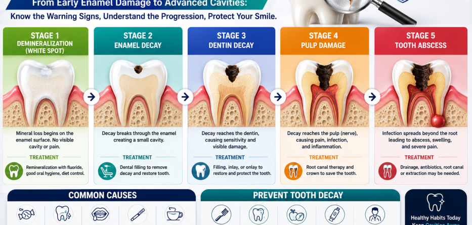 Tooth Decay Stages: Understanding the Progression of Cavities