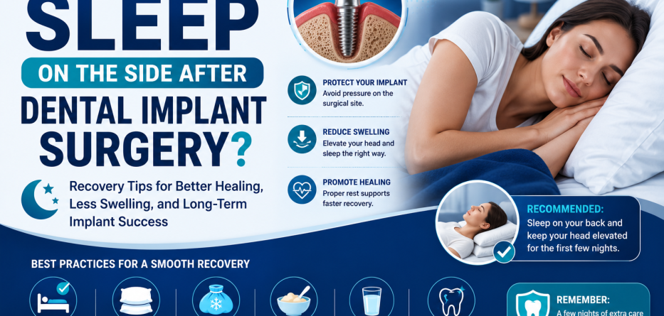 Can You Sleep on the Side After Dental Implant Surgery?