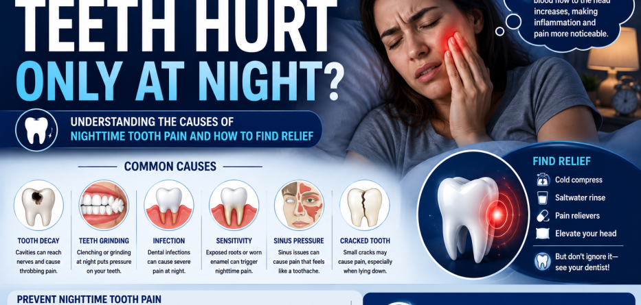 Why Do My Teeth Hurt Only at Night? Causes, Treatment, and Prevention