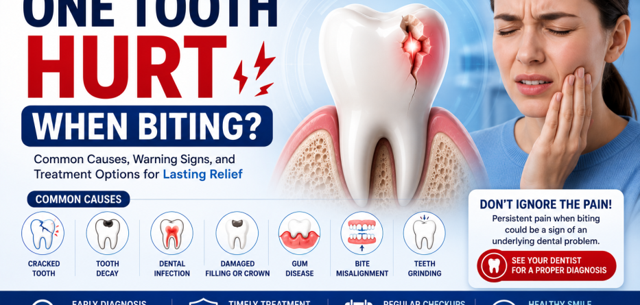 Why Does One Tooth Hurt When Biting? Causes, Treatments