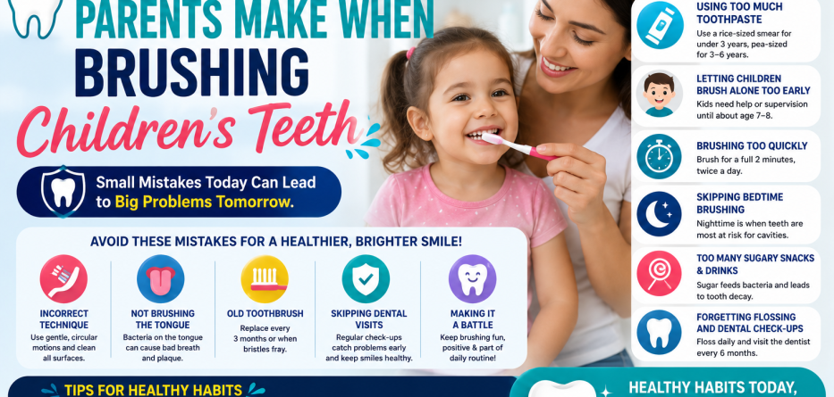 Common Mistakes Parents Make When Brushing Children's Teeth