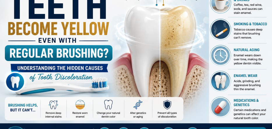 Why Do Teeth Become Yellow Even with Regular Brushing?