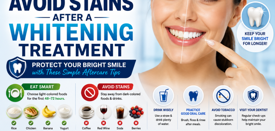 How to Avoid Stains After a Whitening Treatment