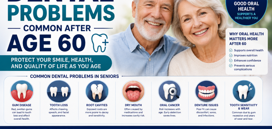 Dental Problems Common After Age 60: What Seniors Need to Know