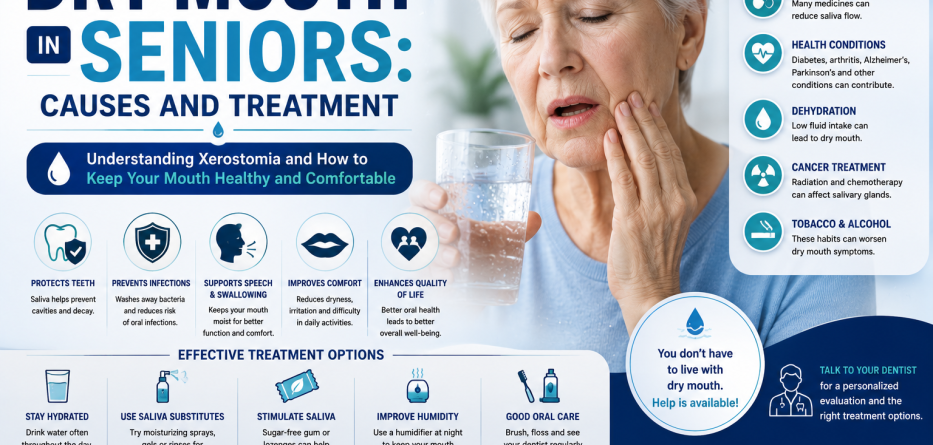 Dry Mouth in Seniors: Causes and Treatment