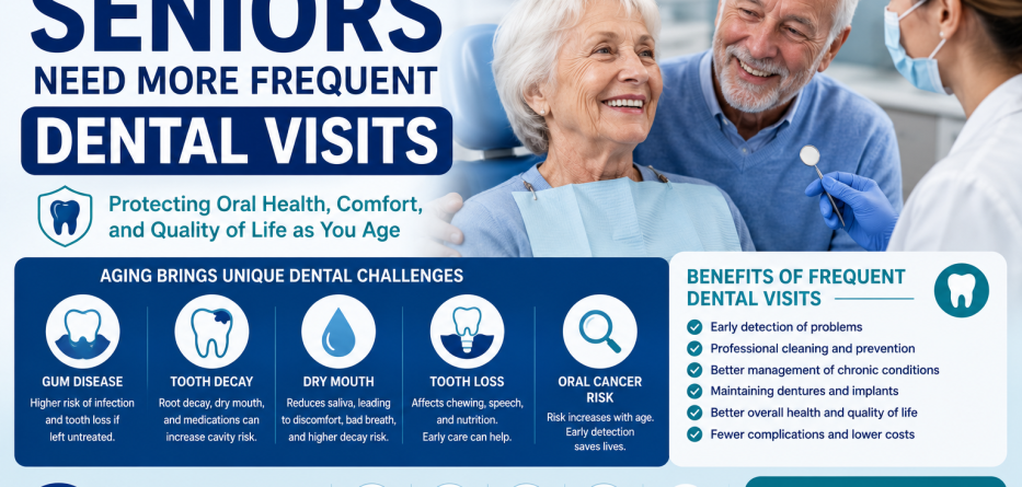 Why Seniors Need More Frequent Dental Visits