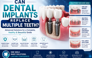 How Can Dental Implants Replace Multiple Teeth?
