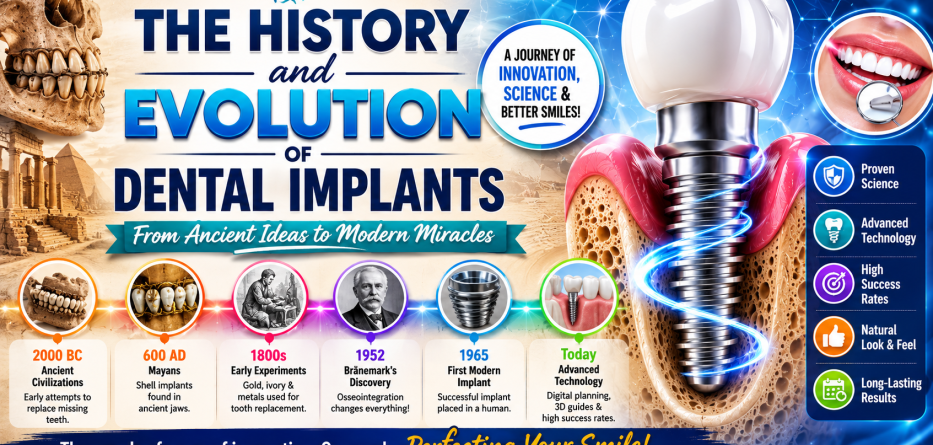 The History and Evolution of Dental Inplants: From Ancient Innovations to Modern Smiles