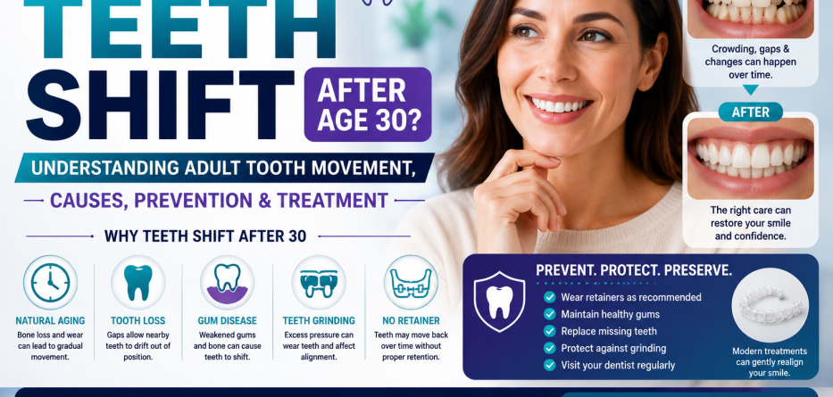 Can Teeth Shift After Age 30? Causes, Prevention, and Treatment Options