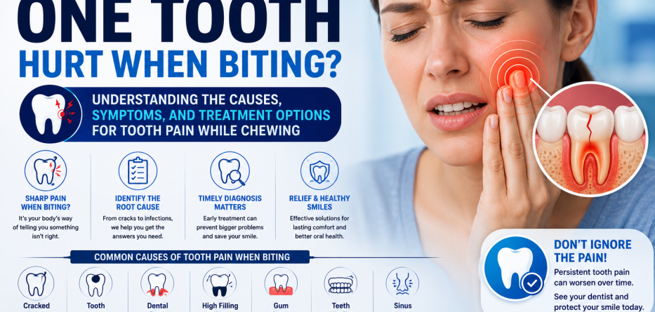 Why Does One Tooth Hurt When Biting? Causes, Treatment, and When to See a Dentist