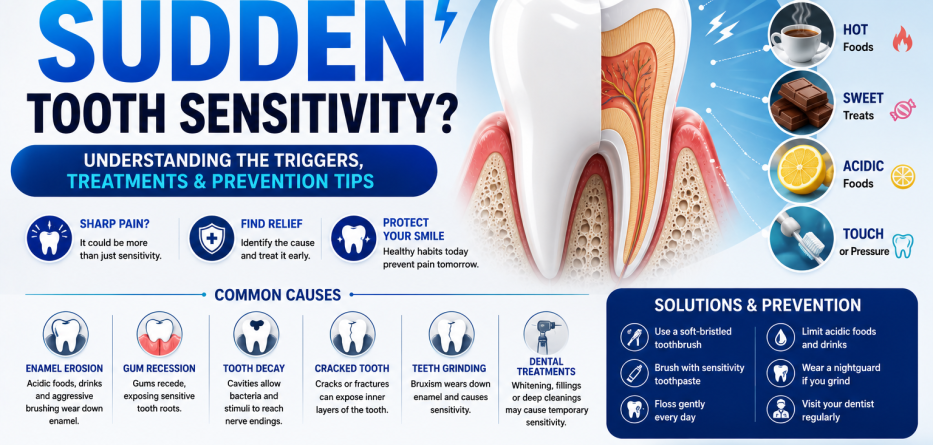 What Causes Sudden Tooth Sensitivity? Common Reasons and Effective Solutions