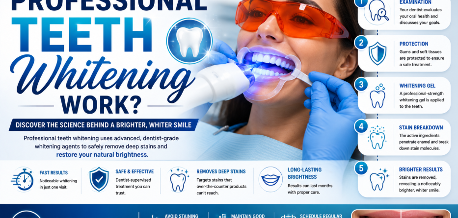 How Does Professional Teeth Whitening Work? A Complete Guide