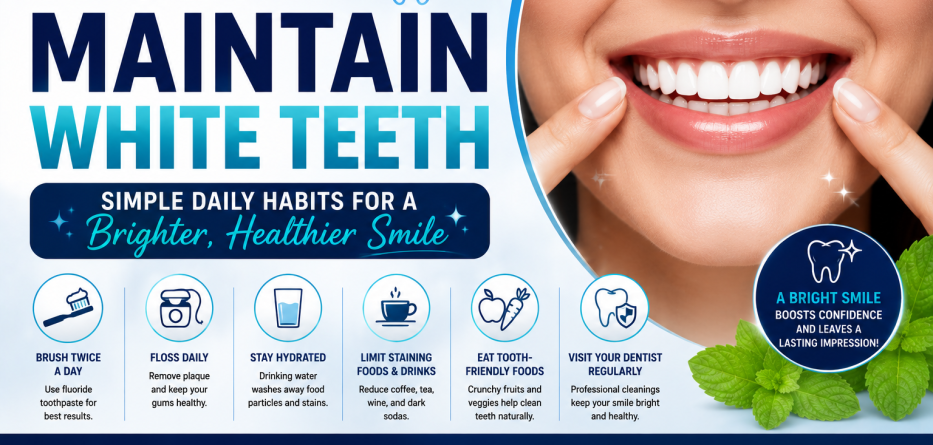 How to Maintain White Teeth: Tips for a Brighter, Healthier Smile