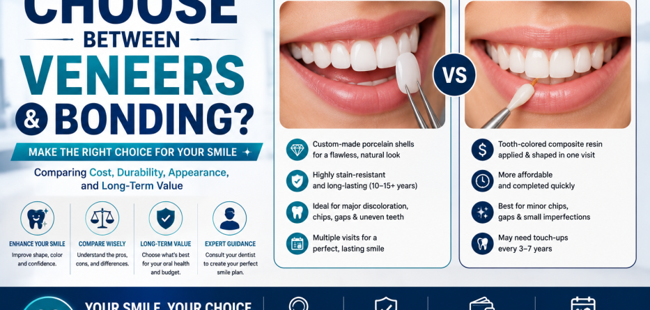 How to Choose Between Veneers and Bonding? A Complete Smile Makeover Guide