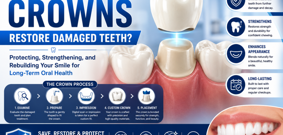 How Do Crowns Restore Damaged Teeth? A Complete Guide