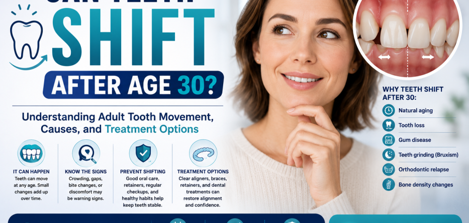 Can Teeth Shift After Age 30? Causes, Prevention, and Treatment Options