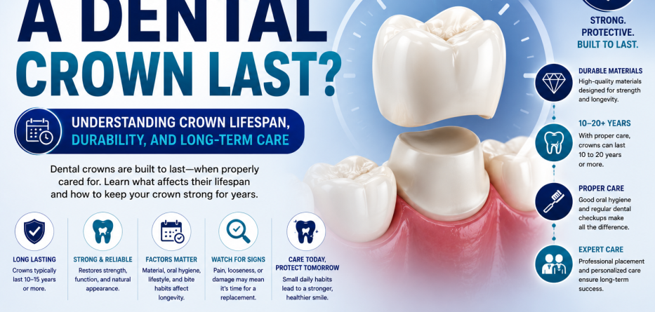 How Long Should a Dental Crown Last? Lifespan, Care Tips, and Warning Signs