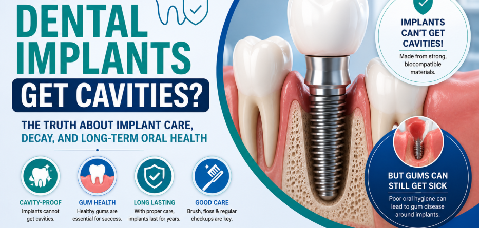 Can Dental Implants Get Cavities?