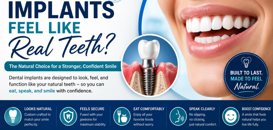 Do Dental Implants Feel Like Real Teeth?